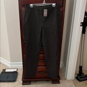 J. Jill Dark Brown Straight Leg Pants